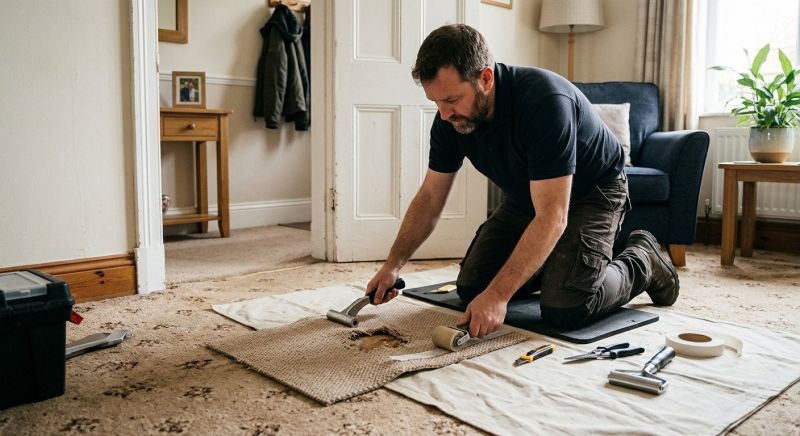 Basement Carpet Repair in Overland Park, KS