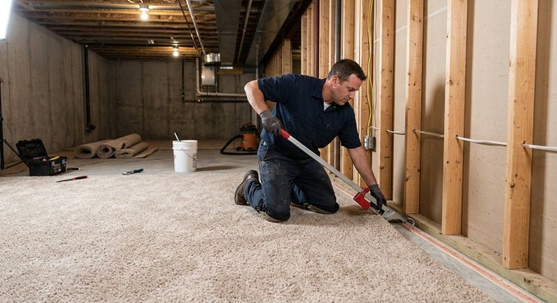Basement Carpet Stretching in Ocean County, NJ